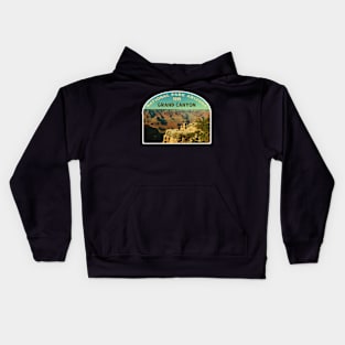 Grand Canyon Arizona map Grand Canyon photo Arizona tourism Kids Hoodie